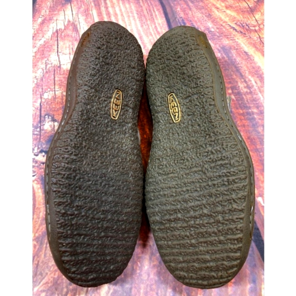 Keen Mary Jane Shoes Grey Mary Janes Canvas Leather Gray Keen Mary Janes Size 10 - Picture 5 of 8